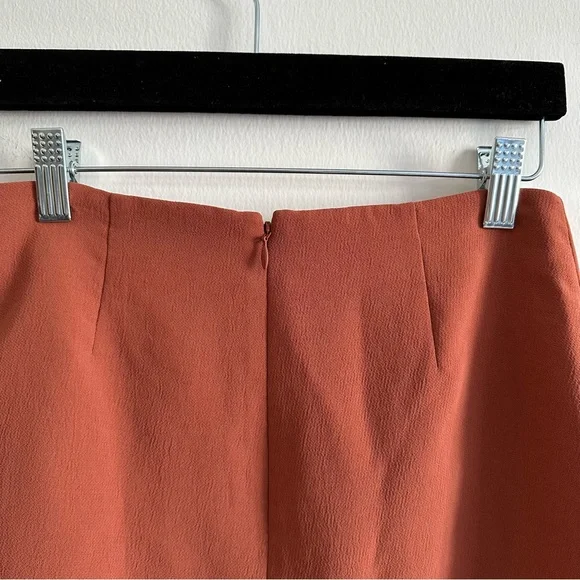 Wilfred Aritzia Wrap Mini Skirt Terracotta | Size 0 NWOT - Picture 3 of 6